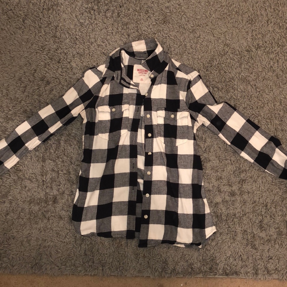 Black and white flannel